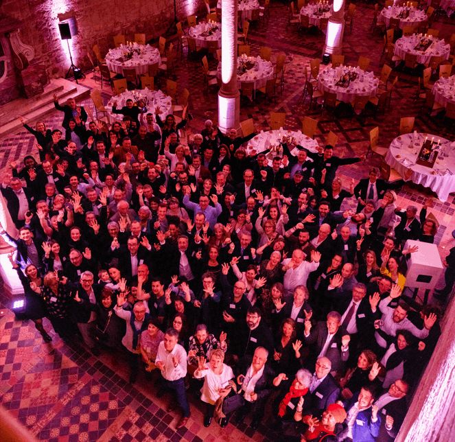 Les hôteliers réunis lors de la soirée de gala des 30 ans de Contact Hôtels